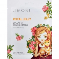 Маска для лица тканевая с маточным молочком Royal Jelly Collagen Essence Mask LIMONI купить в Улан-Удэ